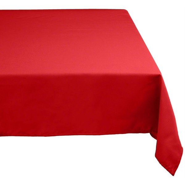 Design Imports 60 x 120 in. Red Polyester Tablecloth CAMZ32549